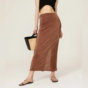 Third Form Brown Rolling Hills Long Skirt